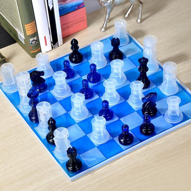 قالب شطرنج من الراتنج مع لوحة  - مراجعة 3D Printing Model Free وسعره