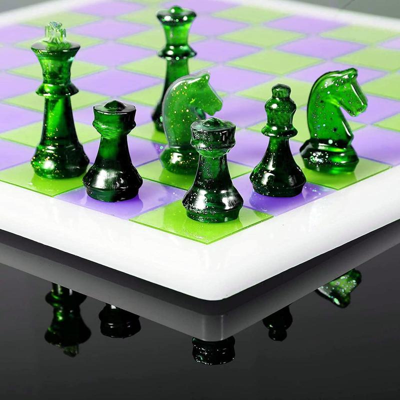 قالب شطرنج من الراتنج مع لوحة  - مراجعة 3D Printing Model Free وسعره
