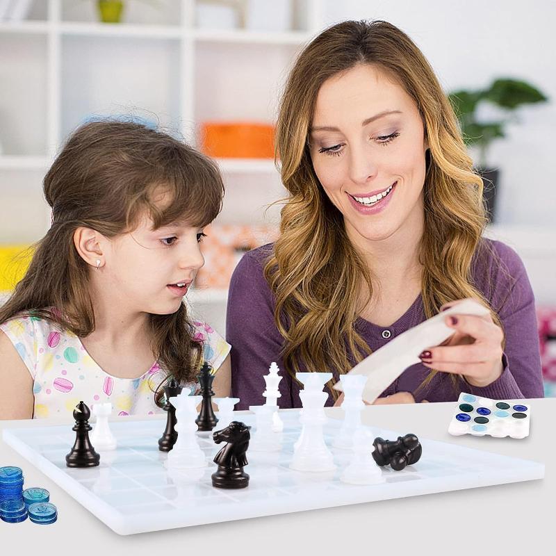 قالب شطرنج من الراتنج مع لوحة  - مراجعة 3D Printing Model Free وسعره