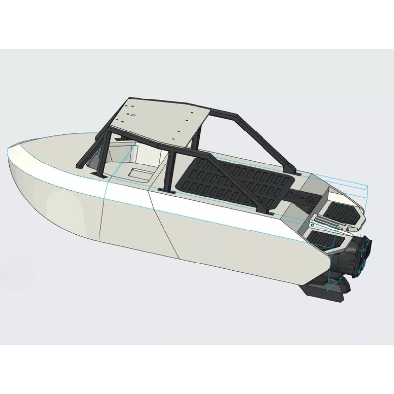 مجموعة قطع غيار لترقية القوارب - مراجعة 3D Printing Rc Boat وسعره