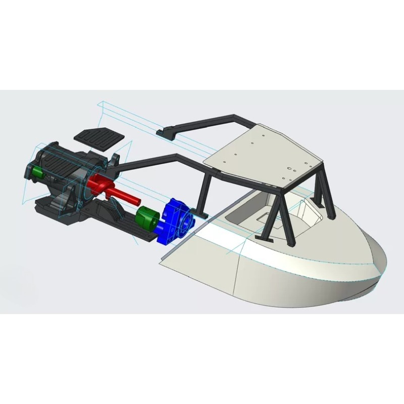 مجموعة قطع غيار لترقية القوارب - مراجعة 3D Printing Rc Boat وسعره
