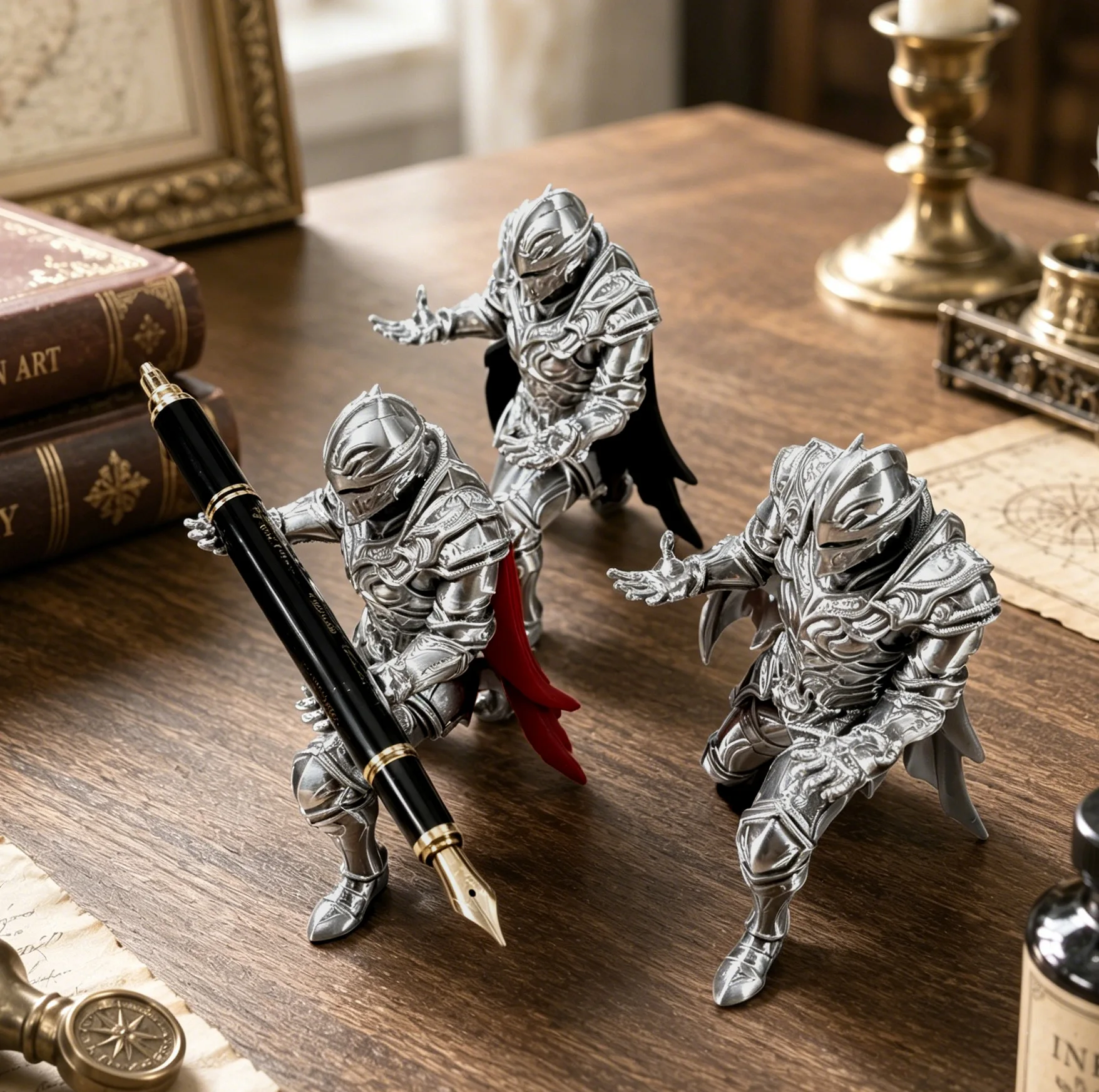 حامل أقلام مطبوع بتقنية ثلاثية - مراجعة 3D Printing Knight Armor وسعره