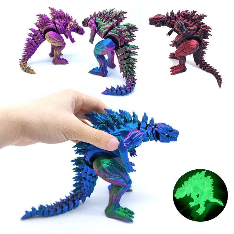 مجسم ديناصور ثلاثي الأبعاد مطب - مراجعة 3D Printing Examples وسعره
