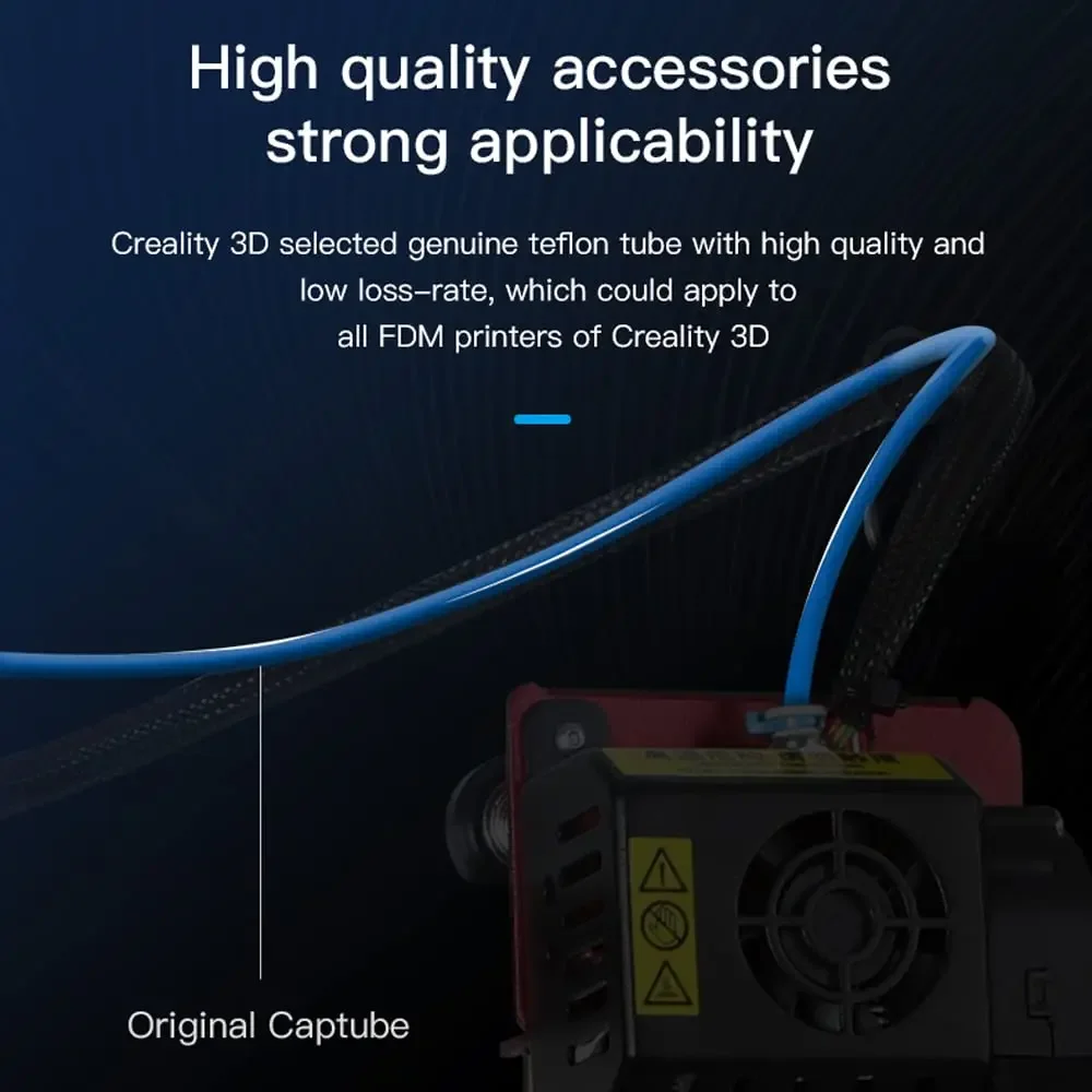 أنابيب PTFE زرقاء من CREALITY  - مراجعة 3D Printing Xyz وسعره