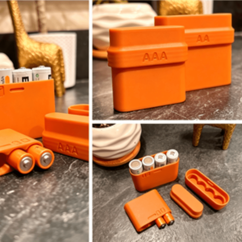 علبة تخزين بطاريات AA وAAA بـ  - مراجعة 3D Printing Housing وسعره
